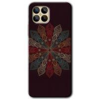 Omix X600 Kılıf HD Desen Baskılı Arka Kapak - Mandala Flower Wal