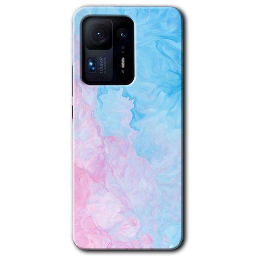 MRCİLETİSİM Xiaomi Mi Mix 4 Kılıf HD Desen Baskılı Arka Kapak+Temperli Cam - Blue Art