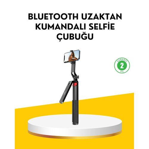 Tripodlu Selfie Çubuğu Uzaktan Kumandalı Canlı Yayın Uyumlu