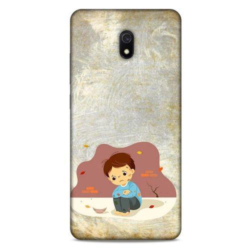 Xiaomi Redmi 8A Kılıf Depresyon (10) Full Koruma Kılıfı Yeşil Turuncu