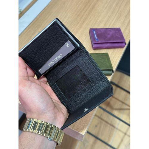 Hakiki Deri Mekanizmalı Cüzdan Kart Bölmeli VS.BLKT.0301