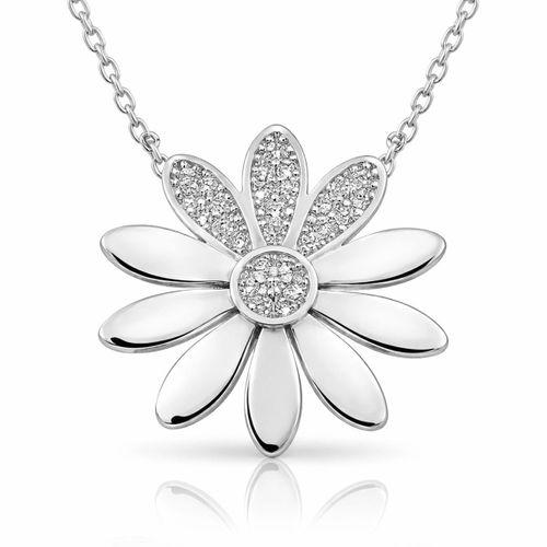 ​Gümüş Çiçek Bayan Kolye