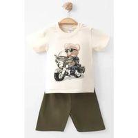 1/3 Yaş Motorcu Ayı Baskılı Çocuk Takımı