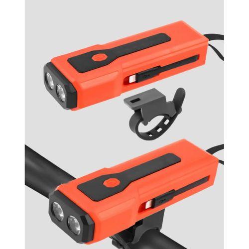 600 Lümen Bisiklet Ön Işık Powerbankli Çakar Cob Led