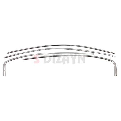 S-Dizayn Fiat Egea Cross Krom Cam Üst Çıtası 4 Prç. 2020 Üzeri (Mat Krom) A+ Kalite