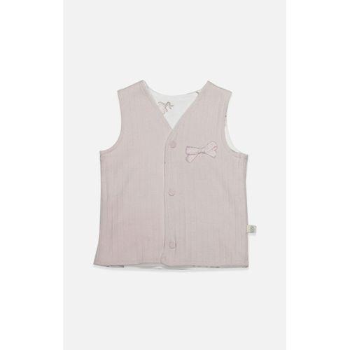 Bistyle Bistyle Yelek Çift Taraflı Love You Family 18114 Pudra