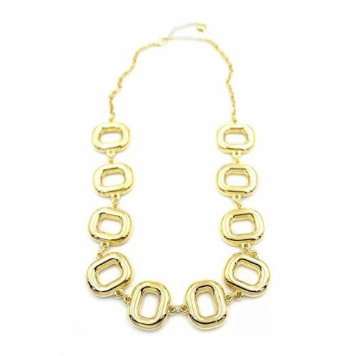 Metal Şekilli Kolye - Altın