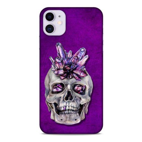 Apple Iphone 11 Uyumlu Kılıf Mor Delisi (49) Ultra Silikon Kılıf Kurukafa