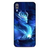 Samsung Galaxy M10 Kılıf Dragons (36) Glitter Kılıf Ejderha Ateşi