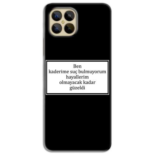 Omix X600 Kılıf HD Yazı Baskılı Silikon Arka Kapak - Yazı 5