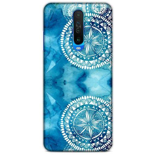 Xiaomi Poco X2 Uyumlu Kılıf Mavi Delisi (45) Liquid Air Kılıf Suluboya Motif