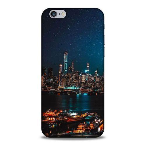 Lopard Apple Iphone 6S Uyumlu Kılıf Gece'S (6) Silikon Kılıf Şehir