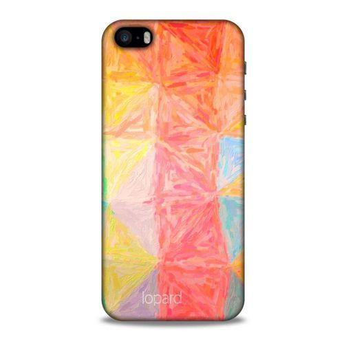 Apple Iphone 5 Kılıf Pastel Renkler (26) Tpu Silikon Kılıf Sarı Kırmızı