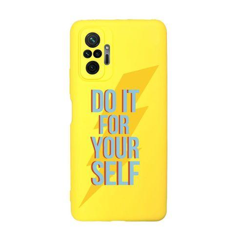 Xiaomi Redmi Note 10 Pro Max Uyumlu Doit Desenli Premium Silikonlu Lansman Telefon Kılıfı