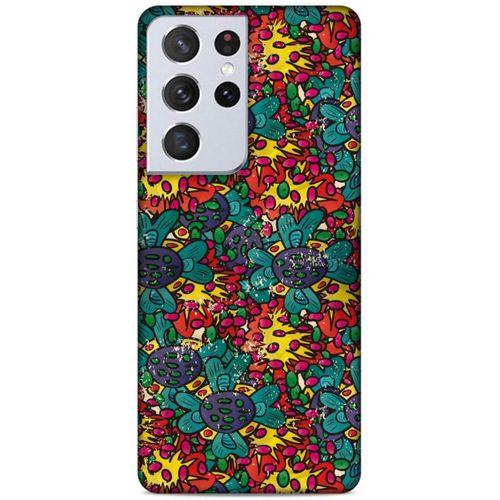 Lopard Samsung Galaxy S21 Ultra Uyumlu Kılıf Soyut Sanat (29) Baskılı Arka Koruma Kılıfı