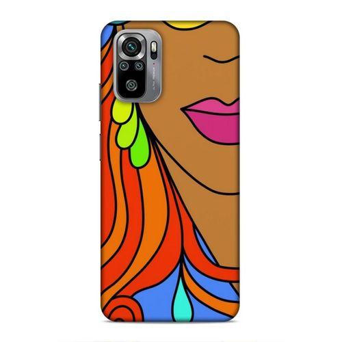 Xiaomi Redmi Note 10S Uyumlu Kılıf Face'X 5 Koruma Kabı Pembe Ruj