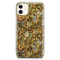Apple iPhone 11 Kılıf Honey Doodle Arka Kapak Koruma Desenli Full Koruyucu