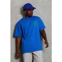 Erkek Baskılı T-Shirt Kısa Kol Bisiklet Yaka Regular Fit Rahat Kalıp Günlük Tişört - Saks Mavisi