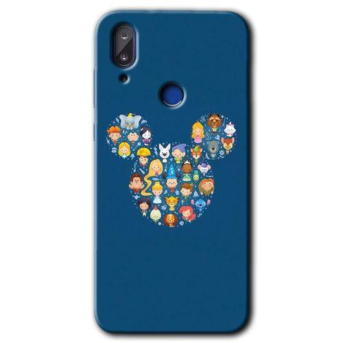 Vestel E5 Kılıf HD Desen Baskılı Arka Kapak+Temperli Cam - Mickey