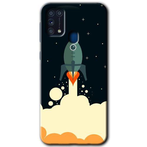 Galaxy M31 Kılıf HD Desen Baskılı Arka Kapak - Space Smoke
