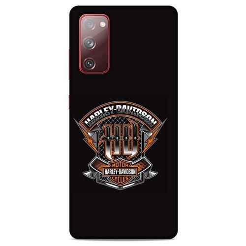 Samsung Galaxy S20 Fe Uyumlu Kılıf Motorsiklet (39) Liquid Crystal Kılıf Harley Davidson