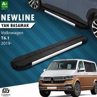 S-Dizayn VW Transporter T6.1 Kısa Şase NewLine Krom Yan Basamak 213 Cm 2019-2025 A+ Kalite