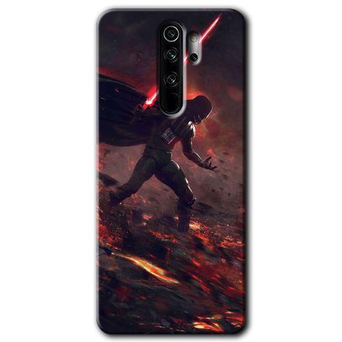 Xiaomi Redmi Note 8 Pro Kılıf Baskılı Kapak - Darh Vader Wars + 5D Tam Kaplayan Cam