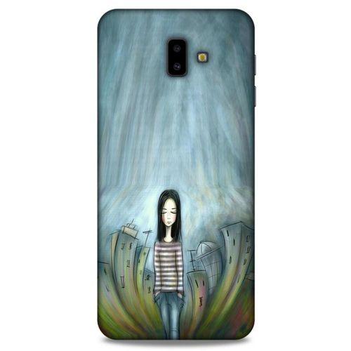 Samsung Galaxy J6 Plus Kılıf Depresyon (22) Tam Koruma Kılıfı Fuşya Bordo