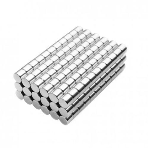 1 Adet 4x4 Mm Yuvarlak Neodyum Mıknatıs N35 Güçlü Magnet Nikel Kaplama