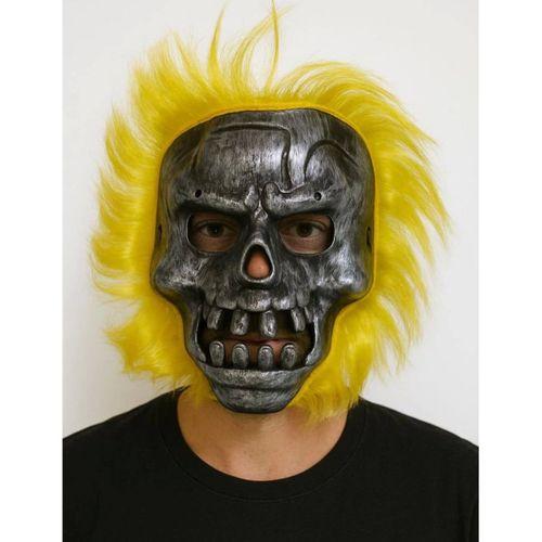 Eğitici Çocuk Oyuncak Wild Skull - Metal Kafatası Sarı Saçlı İskelet Maske