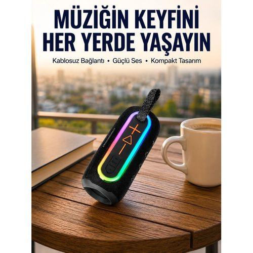 Yüksek Ses Kaliteli Kablosuz Hoparlör Led Işıklı Yeni Nesil