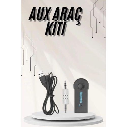 Yeni Nesil Bluetooth Aux Araç Kiti Siyah Tv Tablet Telefon Araç Araba