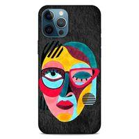 Lopard Apple iPhone 12 Pro Max Uyumlu Kılıf Sürreal Yüzler ♀ (11) Tam Koruma Baskılı