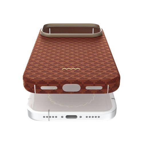 Apple iPhone 17 Pro Max Kılıf M-safe Şarj Özellikli Raptic Aramid Skin Origin Serisi Karbon Kapak