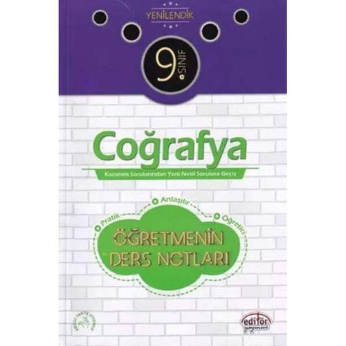 9.Sınıf Coğrafya Öğretmenin Ders Notları Editör Yayınları