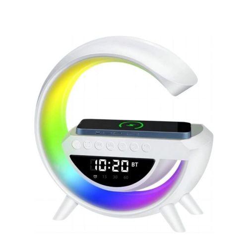 Rgb Gece Lambalı Kablosuz Şarj Cihazlı Bluetooth Hoparlör Dijital Saat