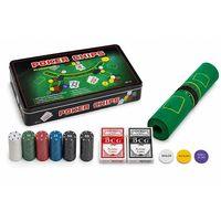 300 Chipli Profesyonel Poker Seti Metal Kutulu 2 Deste İskambil Kağıtlı Alk5355