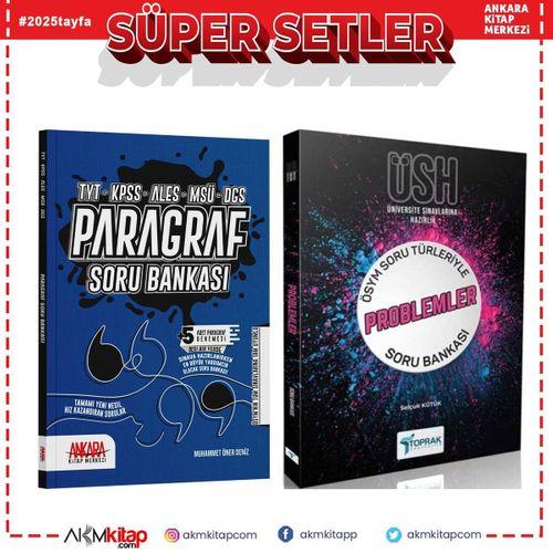 Toprak Yayınları TYT Problemler ve Ankara Kitap Merkezi Paragraf Soru Bankası Seti 2 Kitap