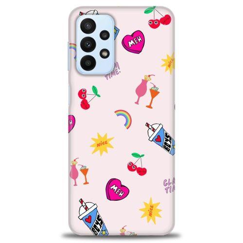 Samsung Galaxy A23 4G Kılıf HD Baskılı Kılıf - Glam Time + Tam Ekran Koruyucu