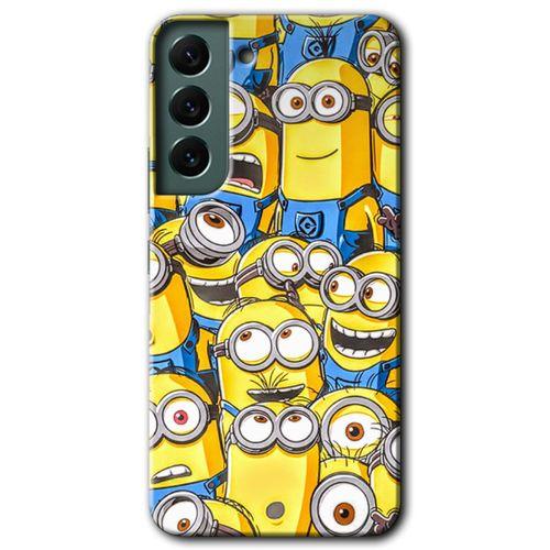 Galaxy S22 Plus Kılıf HD Desen Baskılı Arka Kapak - Minion Ordusu + Kırılmaz Cam