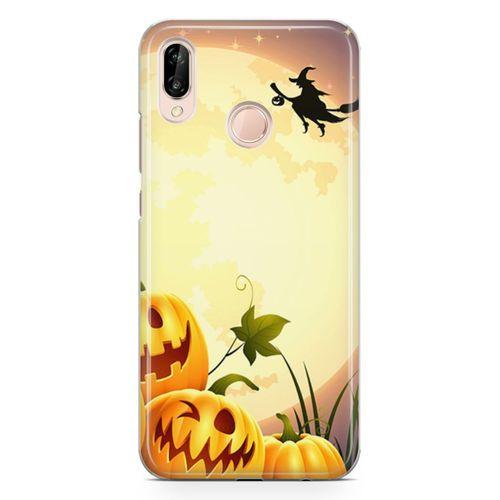 Huawei P20 Lite Kılıf Cadı Balkabakları Arka Kapak Koruma Desenli Full Koruyucu