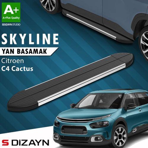 S-Dizayn Citroen C4 Cactus Skyline Krom Yan Basamak 183 Cm 2014 Üzeri A+ Kalite