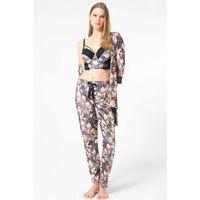 Kadife Çiçek Desenli Sabahlık Balenli Destekli Dolgulu Yaka Detaylı Dantelli Büstiyer Sütyen Ve Pantolon Pijama 3'lü Takım