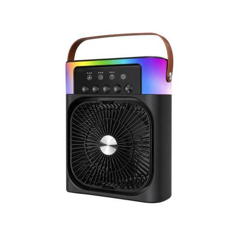 Taşınabilir Sprey Fan Rgb Işıklı Mini Klima Soğutucu Nemlendirici Usb Şarjlı
