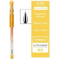UNİBALL SİGNO NEEDLE ( 0.38 )  JEL KALEM ALTIN SARISI