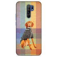 Xiaomi Redmi 9 Kılıf Köpek Kıyafetleri (36) Glitter Kılıf Alman Pointer