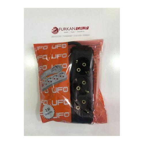 Ufo 3lü 2mt Siyah Grup Priz