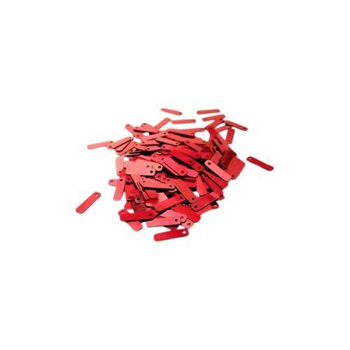 Kırmızı 15 x 5 mm Dantel Oya Yazma Halhal Abiye Lazer Kesim Pul 1000 adet / 40 gram