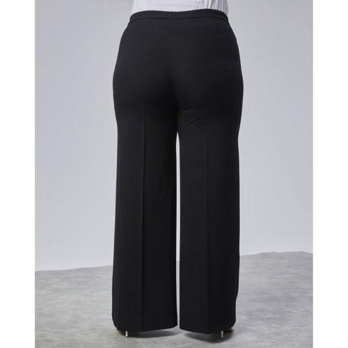 Poly Viscose Full Lycra Beli̇ Lasti̇kli̇ Battal Pantolon