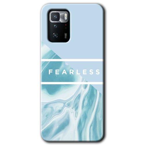 Poco x3 GT Kılıf Baskılı Arka Kapak - Fearless +Tam Ekran Koruyucu